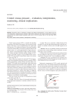 Central venous pressure – evaluation, interpretation, monitoring