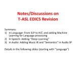 T-ASL EDICS revision