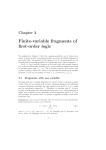 Finite-variable fragments of first