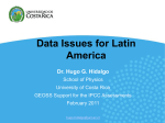 Data issues for Latin America