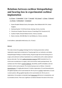 Relations between cochlear histopathology and