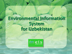 Environmental Information System for Uzbekistan