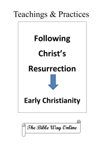 Early Christians - The BibleWay Online