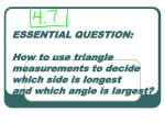 Triangle Inequality Theorem