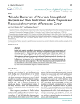 Molecular Biomarkers of Pancreatic Intraepithelial Neoplasia and