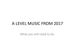 A LEVEL MUSIC FROM 2016