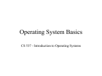 Operating System Basics - Computer Sciences User Pages