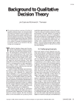 Background to Qualitative Decision Theory