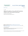 Adjusted Confidence Interval for the Population Median of the