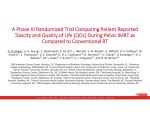 A Phase III Randomized Trial Comparing Patient Reported Toxicity