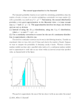 The normal approximation to the binomial The binomial probability