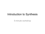 Synthesis Intro Workshop