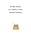 bond enthalpy activity sheet