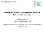 Genomics, personalized medicine and society