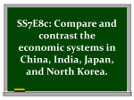 SS7E8c: Compare and contrast the economic systems in China