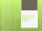 Major World Religions