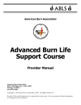 Advanced Burn Life Support Course Provider Manual