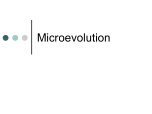 Microevolution