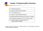 Chapter 13 Organometallic Chemistry