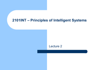 2101INT – Principles of Intelligence Systems