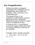 List Comprehensions