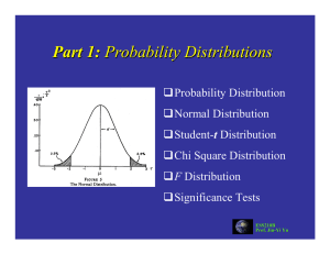 Probability Distributions - Department of Earth System Science