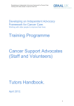 Tutors Handbook – Cancer Support Advocates