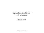 Operating Systems – Processes
