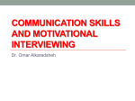 Communication skills and motivational