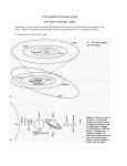 Formation of the solar system