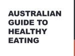 Australian Guide to Healthy Eating