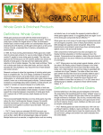 Grains of truth- Whole grain and enriched products