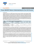 Power MOSFET Basics: Understanding the Turn-On Process