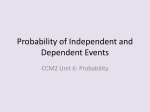 Probability of Independent and Dependent Events and Conditional