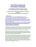 The Prime Cause and Prevention of Disease