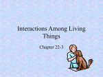 22-3 interactions among living things notes