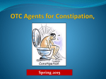 OTC Agents for Constipation, Diarrhea, hemorrhoids and