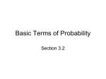 Basic Terms of Probability