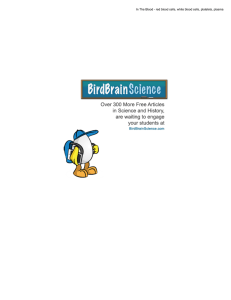 In The Blood - BirdBrain Science