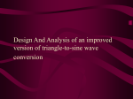 Design And Analysis of an improved version of triangle-to