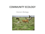 community ecology - Fall River Public Schools