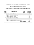 Operations Research - Bharathidasan University