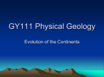 GY111 Introductory Geology - University of South Alabama
