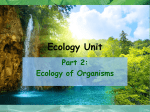Ecology of Organisms