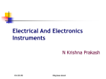 Electrical And Electronics Instruments