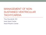 Management of Non-Sustained Ventricular Tachycardia