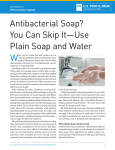 Consumer Updates > Antibacterial Soap? You Can Skip It -