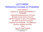 Refreshing Concepts on Probability