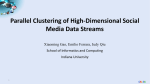 Parallel Clustering of High-Dimensional Social Media Data Streams