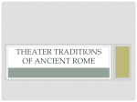 Theater in the Roman World